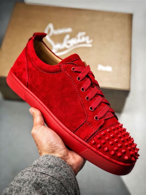 louis vuitton mens shoes red bottoms|red louboutin shoes men.